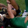 Vine: Georgian player clearly stamps on Dominic Ryan’s face during Aviva clash