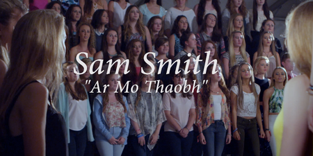 Video: Coláiste Lurgan covers Sam Smith’s ‘Stay With Me’ as Gaeilge and it’s fantastic