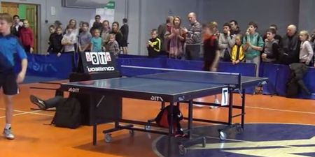 Video: This young kid attacked the referee at the end of a table tennis match