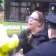Video shows Gardaí throwing a female protester against a bollard in Dublin