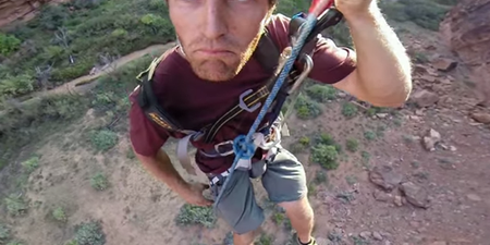 Video: A rope swing in a giant canyon and a GoPro camera is every bit as good as it sounds