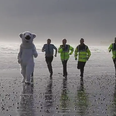 Video: Leinster stars, the Gardaí and a giant polar bear take an icy plunge for Special Olympics Ireland