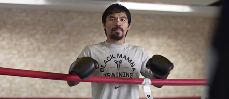 Video: Manny Pacquiao gets ridiculously excited when he thinks the fight with Mayweather is on