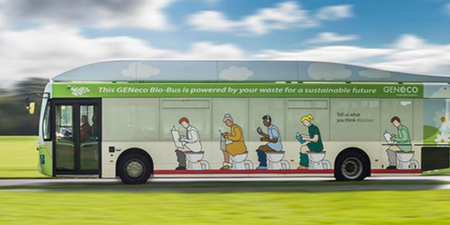 The future is now… introducing the bus that is powered entirely by poo