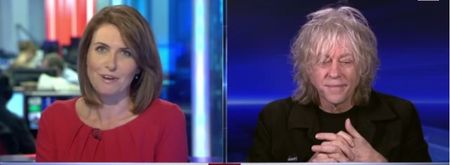 Video: Bob Geldof responds to criticism of Band Aid 30 with some ‘colourful’ language on live TV… twice