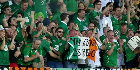 Pic: Scottish journalist slags off the Irish soccer team; Irish fan offers him a bet with an interesting forfeit