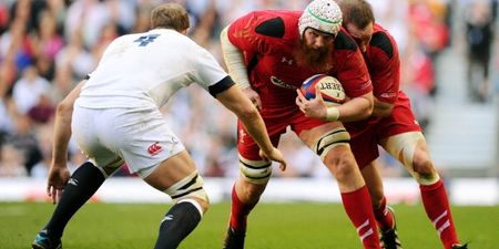 Pic: Welsh lock Jake Ball delivered a great response to the BBC typo referring to him as ‘ballsack’