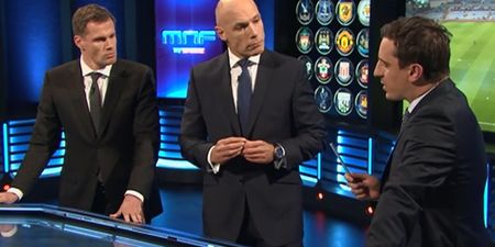 Video: Gary Neville and Jamie Carragher grill Howard Webb on all things refereeing