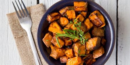 Tasty and easy to make protein recipes: Chicken with sweet potato and green bean salad
