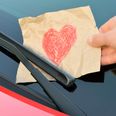 Pic: Very sound driver in Dublin leaves two notes on the windscreen of an unoccupied car he bumped into