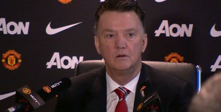 Video: Van Gaal’s face is priceless after his press conference was interrupted by a odd request for a massage