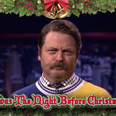 Video: Nick Offerman reads his own special version of ‘Twas The Night Before Christmas and it’s brilliant