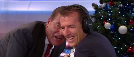 Video: Jeff Stelling loses his microphone celebrating a Hartlepool goal on Soccer Saturday