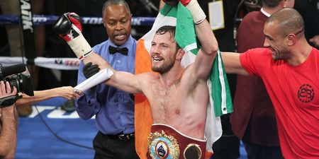 Vine: Returning World Champion Andy Lee gets an amazing reception from his adoring fans in Shannon