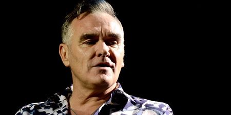 PIC: Morrissey was pulling pints in Dublin on Thursday evening