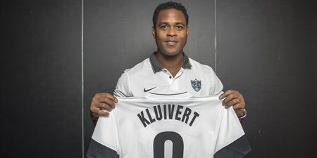 Video: Patrick Kluivert’s 7-year-old son smashing a free-kick into the top corner