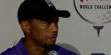 Video: A sick Tiger Woods sounds uncannily like Clint Eastwood in this media scrum