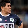 Video: Cork man training Irish team in Dubai spots Diego Maradona scoring in a match on the next pitch