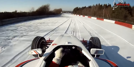 Video: Driving a single seater around the Nurburgring in snow looks like great craic