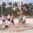 Video: Kilkenny Hurlers play a game of volleyball with new best friend Edwin van der Sar