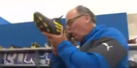 Video: Highly-respected World Cup winning coach Jake White drinking from a boot