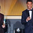 Pic: Stephanie Roche catches Cristiano Ronaldo’s eye at the Ballon d’Or ceremony