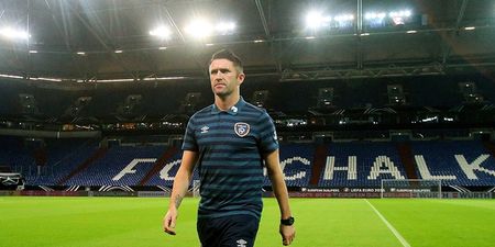 Pic: Robbie Keane trains with St. Sylvesters  in Dublin
