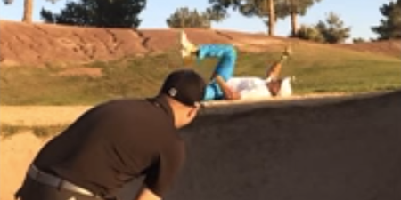Video: This looks like the most painful trick shot fail we’ve ever seen
