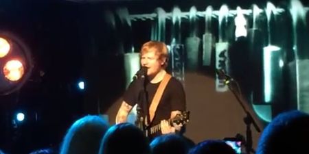 Exclusive: Ed Sheeran and the Whelan’s crowd sing Thinking Out Loud