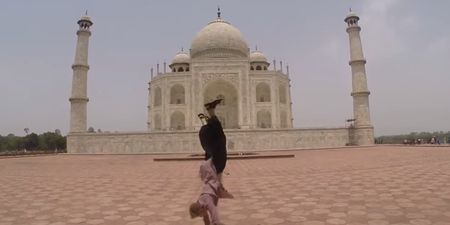 Video: Irishman backflips his way across India