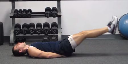 Easy exercise of the week: Lying leg raises