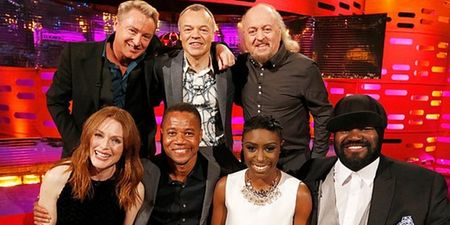 The line-up for the Graham Norton Show is here