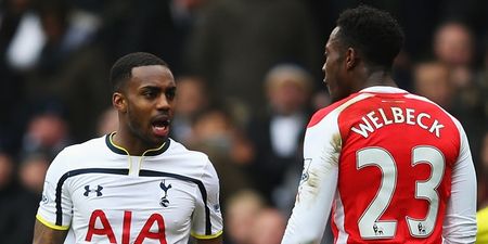 Vine: We think this is Danny Welbeck calling Danny Rose a fu**ing knobhead
