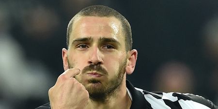 Watch Leonardo Bonucci fall arse-over-face while celebrating a goal for Juventus
