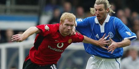 Vine: Paul Scholes calling Robbie Savage a ‘knobhead’ is the highlight of his punditry career so far