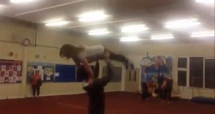 Video: A Dublin girl getting dropped on her head practicing Dirty Dancing for a GAA fundraiser