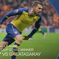 Aaron Ramsey’s stunner voted as the best goal of the Champions League group stages