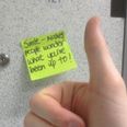 ‘We love you more than bacon’: Irish college gets the positive Post-its out for mental health