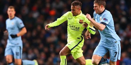 Video: Neymar stood up to an abusive Manchester City fan after the final whistle last night