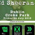 Tickets for the Ed Sheeran Croke Park gig are on sale right now