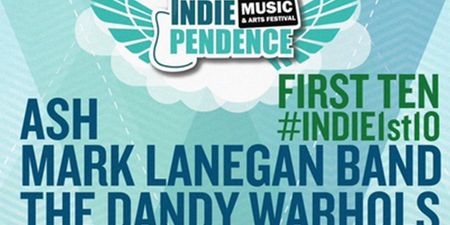 The first ten acts have been announced for Indiependence and it’s a pretty sweet lineup