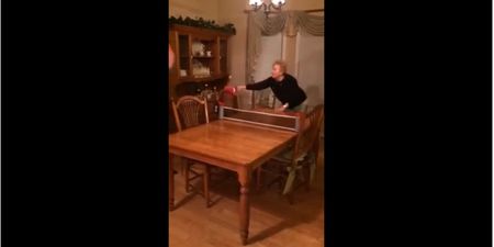 Video: Here’s why playing ping-pong with your granny is seldom a great idea