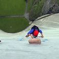 Janey Mac! This is what it’s like to BASE jump off the world’s highest climbing wall