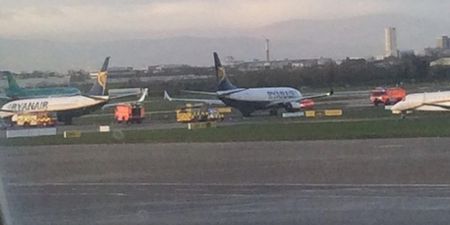Two Ryanair planes clip each other’s wings at Dublin Airport