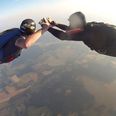 Video: A guy dropped his GoPro on a 3,000 feet skydive and it kept recording