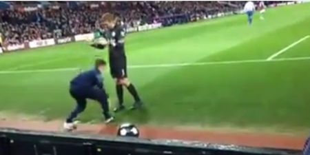 Video: Cheeky Aston Villa ball boy nutmegs Rob Green and he didn’t like it one bit