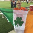Pic: Stephanie Roche might be the happiest woman in the USA as she meets Irish fans on her debut