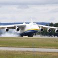 World’s largest plane, Antonov An-225, gets set to take off from Shannon Airport