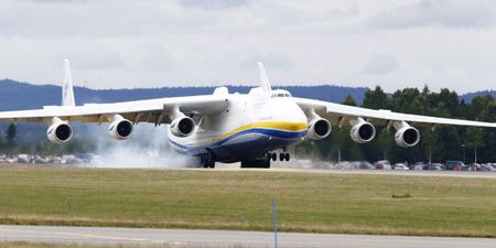 World’s largest plane, Antonov An-225, gets set to take off from Shannon Airport