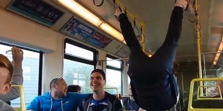 Video: Irish man uses hand loops on the DART to perform pull-ups with his feet